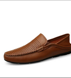 Breathable Handmade Men's Moccasins: Lightweight Genuine Leather Good Quality with Cloud Comfort Tech