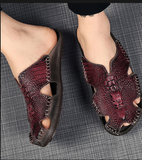 Genuine Leather Leisure Design Fashion Durable Summer Casual Sandals Shoes for Men