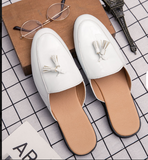 Tassel Half Shoes Comfortable Durable Lightweight Fashion Men Mules Casual Walking Shoes