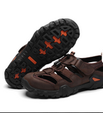 Top Quality Full Grain Leather Size 14 Men Casual Shoes Summer Breathable Genuine Leather Sandals for Men