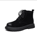 Breathable High-top American Style Retro Men Boots Workwear Genuine Leather Trendy Winter Boots