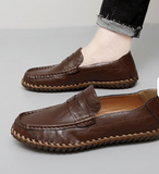 Latest Design Moccasins Walking Casual Loafers Comfortable Cook Original Genuine Leather Shoes for Men