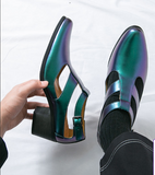 Buckle Strap Durable Sliver Gold Blue Color Hot Selling Summer Casual Flat Sandals Durable Men Walking Shoes