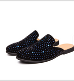 Classic Design Fashion Men Half Shoes Slip on Dress Shoes Casual Half Loafers Men