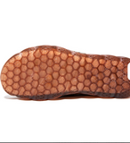 Genuine Leather+Mesh Breathable Fashion Casual Shoes Hard Wearing Close Toe Men Summer Sandals