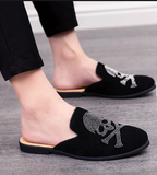 Pirate Pattern Leisure Comfortable Summer Slip on Classic Half Loafers Casual Shoes for Men