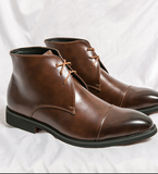 Lace up Comfortable Fashion Design Durable Formal Dress Shoes Red Bottom Casual Ankle Boots