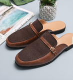 Size 38-48 Fashion Design Comfortable Summer Backless Dress Shoes Men Mules Casual Home Slippers