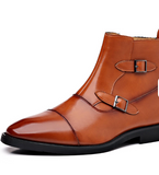 New Design Other Boots Double Monk Strap Shoes High Ankle Boots for Men