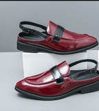 Latest Design Pointed Toe 38-46 Classic Loafers Durable Breathable Summer Men Dress Shoes Sandals