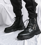 Latest Designers Hot Selling Other Boots Classy Durable Fancy High Top Motorcycle Boots Men