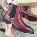 Slip on Faux Suede Boots Comfortable Zip Closure Top Grade Loafers Men's Boots