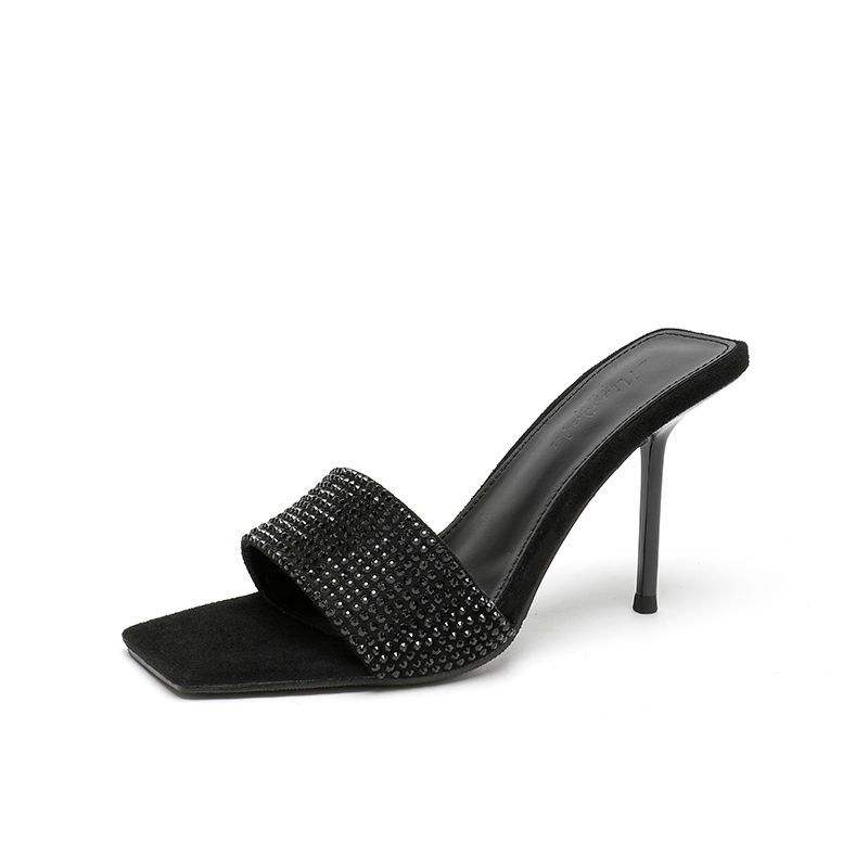 6CM/9CM Talons Pour Dames Sexy Stilettos Diamond Purple Thin Heels for Ladies