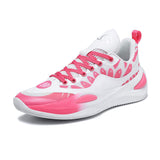 Lightweight Breathable Lavender Low Top Basketball Shoes with Mesh Upper EVA Midsole Ankle Support for Men Women and Youth
