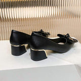 Trendy Sandale Talon Summer Sexy Job Shoe Women Pumps Low Heels for Ladies