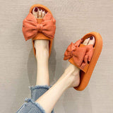 Big Bow Chaussure Femme Sandale Home/Outdoor EVA Open Toe Buckle Women's Home Slippers