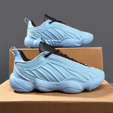 Mens Basketball Shoes Purple and Gold Lightweight Low Top Sneakers Women Court Athletic Footwear Non Slip Gym Sports Trainers