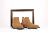 High Ankle Point Toe PU Leather Shoes Formal Occasion Height Increasing Chelsea Boots Men