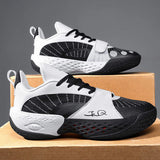 Hook Loop Strap Leather Overlays Basketball Shoes with Enhanced Stability Maximum Airflow for Competitive Games and Training