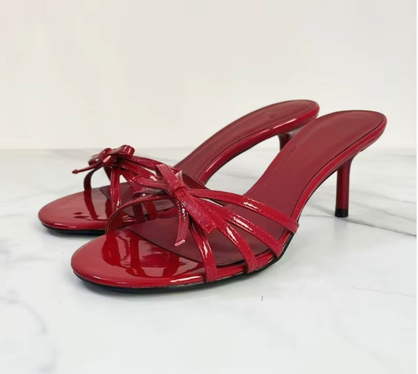 Chaussures Pour Femmes En Gros Chaussure Talon Bow Mules Shoes Quality Heels for Women 2026