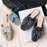 New Designer Comfortable Toe Bow Elegant Flat Shoes for Ladies and Women