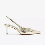 Classic Design Women's Backless Pumps: Pointed-Toe Stiletto Heels, European & American Style Low-Cut Slip-On Mules