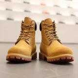 Original Quality Large Size Cowhide Genuine Real Leather Work Men Women's Waterproof Classic Tooling Yellow Winter Ankle Autumn