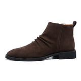 Botas Para Hombre Factory New Kind Hot High Quality Warm Soft Plush Snow Leather Men Boots for Men Motorcycle