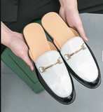Latest Design Hot Selling Pointed Toe Casual Summer Half Loafers Mules Shoes Durable Men Slide Slippers