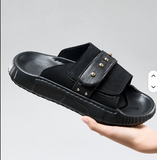 Green Black Color Anti-Slippery Durable Breathable Lightweight Summer Outdoor Men Casual Sandals Shoes