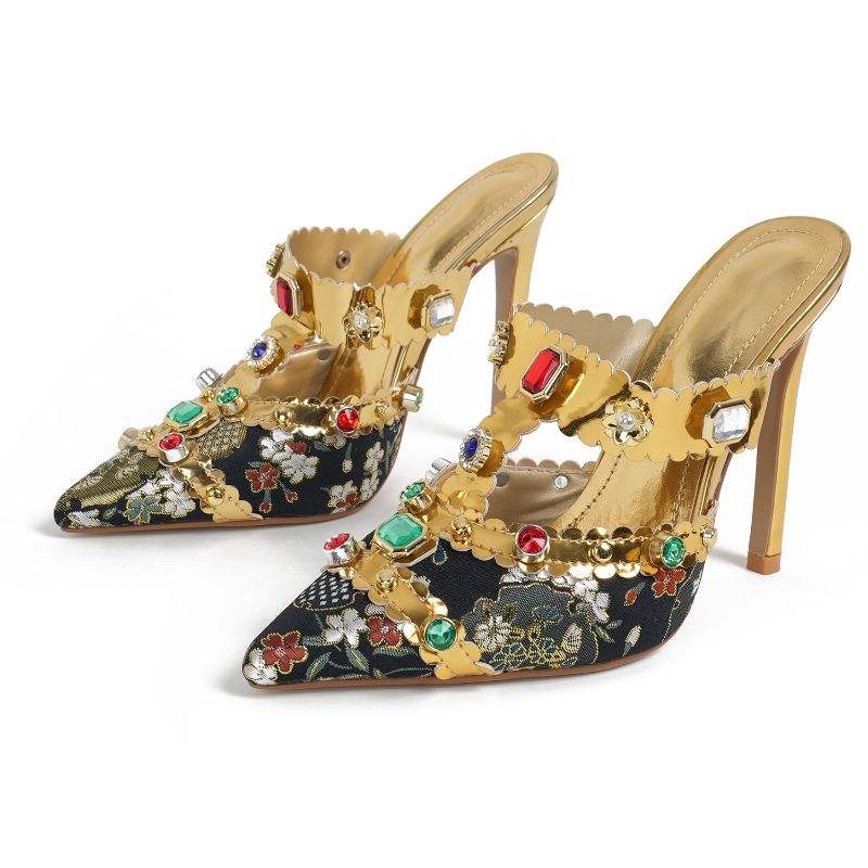 Sandalias Mujer Plastico Slip on PVC Mules Fashion Clear Sandals Ladies Transparent Heels Shoes