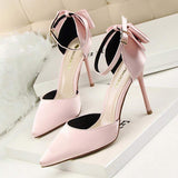 High Quality Tacones Altos Butterfly Bow Design Bigtree Ladies Red Bottom High Heels for Elegant Women Summer Pumps Shoes