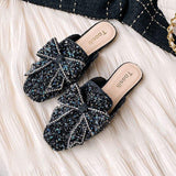 New Designer Comfortable Toe Bow Elegant Flat Shoes for Ladies and Women