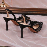8.5CM/6.5CM Ladies White Footwear Zapato De Tacon Kitten Pearl Slingback Women Wedding Heels for Bride
