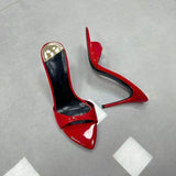 Red Sandalia Salto Feminina Ladies Footwear Open Toe Shoes Sandal New Heel