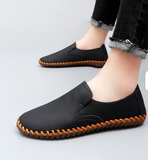 Pointed Toe Lightweight Slip on Comfortable Casual Shoes Good Quality Hot Selling Handmade Men Genuine Leather Shoes