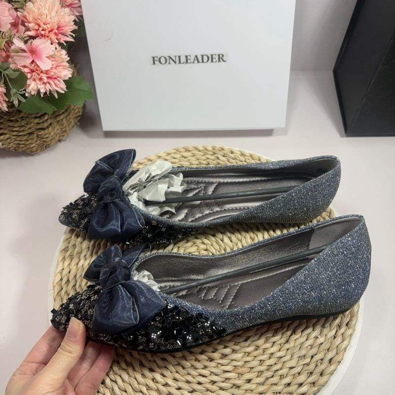 Fashion Low Heel Loafers Women Pointed Toe Pumps Elegant Flat Dress Shoes for Ladies