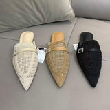 Summer Breathable Slipper Fashion Sandales Plate Femmes Mesh Women 2026 Flat Sandals for Women