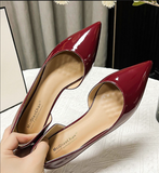 33 Zapatos Pointed Toe Loafer Mules Slip on Pumps Flat Shoes Lady Women's Slippers