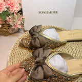 Sepatu Datar Wanita Cute Casual Slipper Style Moccasins Flat Shoes for Women