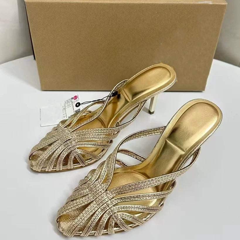 Closed-Toe Gladiator Heeled Sandals Women Niche Retro Style with One-Strap Buckle, Ladies Sexy Summer Outdoor Shoes