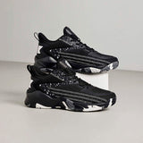 Mid Top Ankle Support Non Slip Wear Resistant Mesh Basketball Shoes for Indoor Outdoor Sports Training