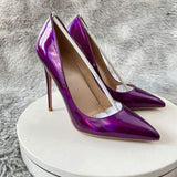 Neon Purple 12CM/10CM/8CM/6CM Talon Femme Elegant Trendy Shoes Luxury Heels for Women 2026