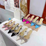 6CM/8CM Dropshipping Summer T-Stage Steel Pointed Toe Sexy Women Shoes Ladies Shoes Royal Blue High Heel