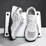 Mesh Running Shoes Ultra Breathable Athletic Walking Sneakers Women Metallic Silver Gym Workout Tennis Shoes