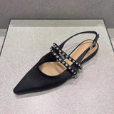 Sandales Femme Plat China Quality Rhinestone Flat Casual Fashion Confortable Ladies Sandals