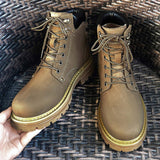 Dropshipping Products Original Quality Waterproof Tooling Boots Yellow Winter Women Genuine Real Leather Work Boots for Men
