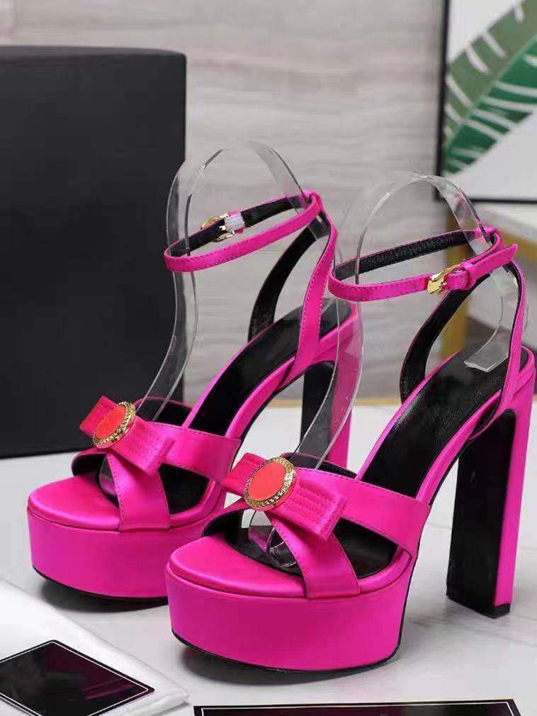 Women's Platform Chunky Heel Sandals Ladies Ultra-High Heel Slippers Fashion, Peep-Toe, Plus Size, Open-Toe Sandals