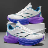 Mens Road Running Shoes Breathable Mesh Sport Sneakers High Elasticity Cushioning Athletic Trainers Non Slip Gym Footwear