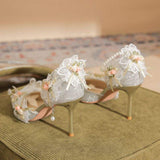 8CM Luxury Sandales a Talons Best Selling Wedding Floral Women Heels 2024 for Elegant Lady